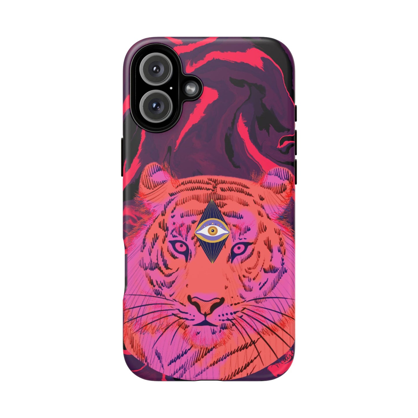 Third-Eye Cosmic Tiger iPhone Tough Case Design