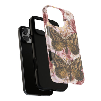 Vintage Butterfly Design Tough Phone Cases - iPhone, Samsung Galaxy, and Google Pixel