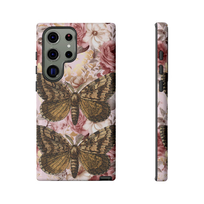 Vintage Butterfly Design Tough Phone Cases - iPhone, Samsung Galaxy, and Google Pixel