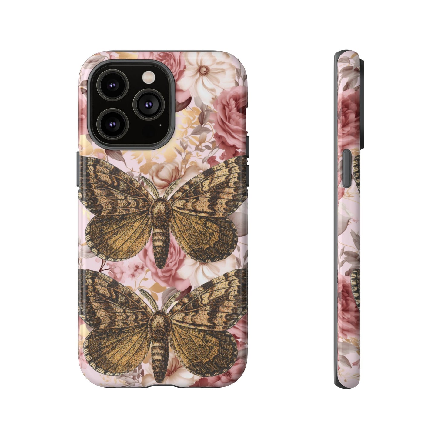 Vintage Butterfly Design Tough Phone Cases - iPhone, Samsung Galaxy, and Google Pixel