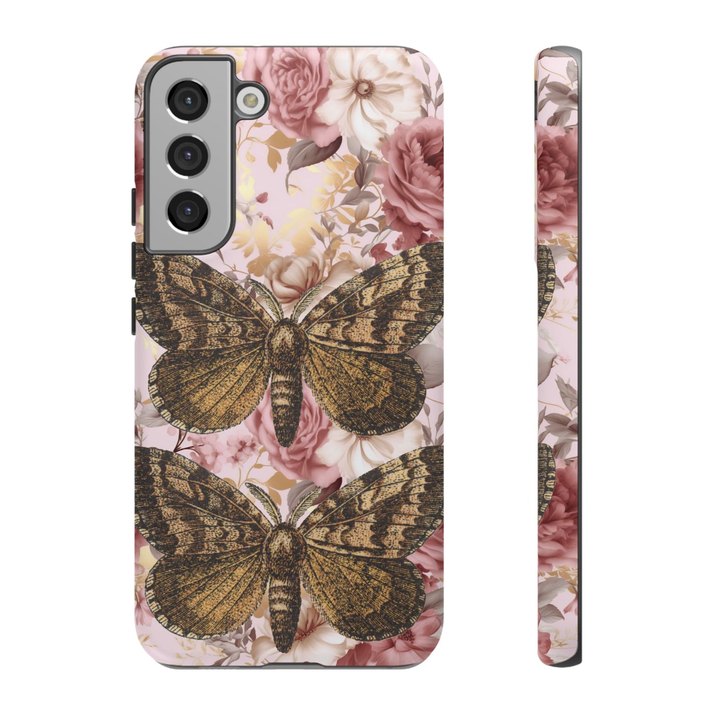 Vintage Butterfly Design Tough Phone Cases - iPhone, Samsung Galaxy, and Google Pixel