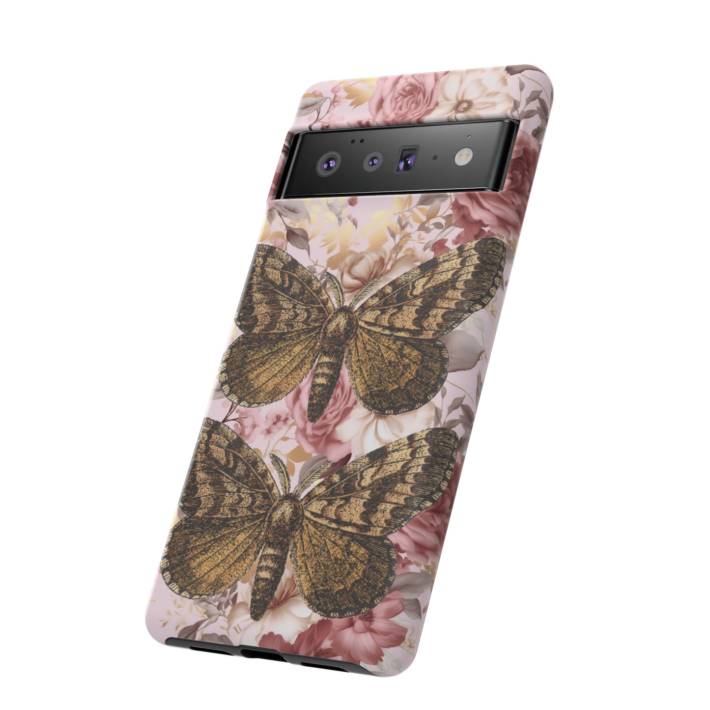 Vintage Butterfly Design Tough Phone Cases - iPhone, Samsung Galaxy, and Google Pixel