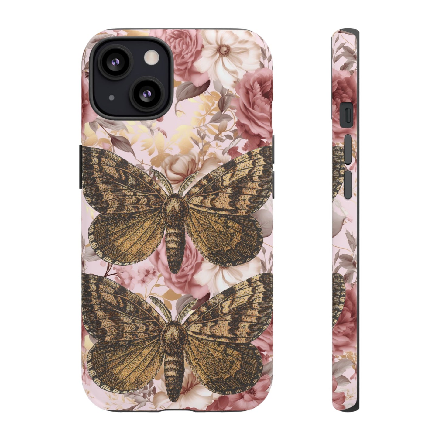 Vintage Butterfly Design Tough Phone Cases - iPhone, Samsung Galaxy, and Google Pixel