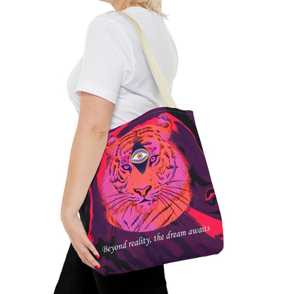 Third Eye Cosmic Tiger Tote Bag – Stylish & Unique