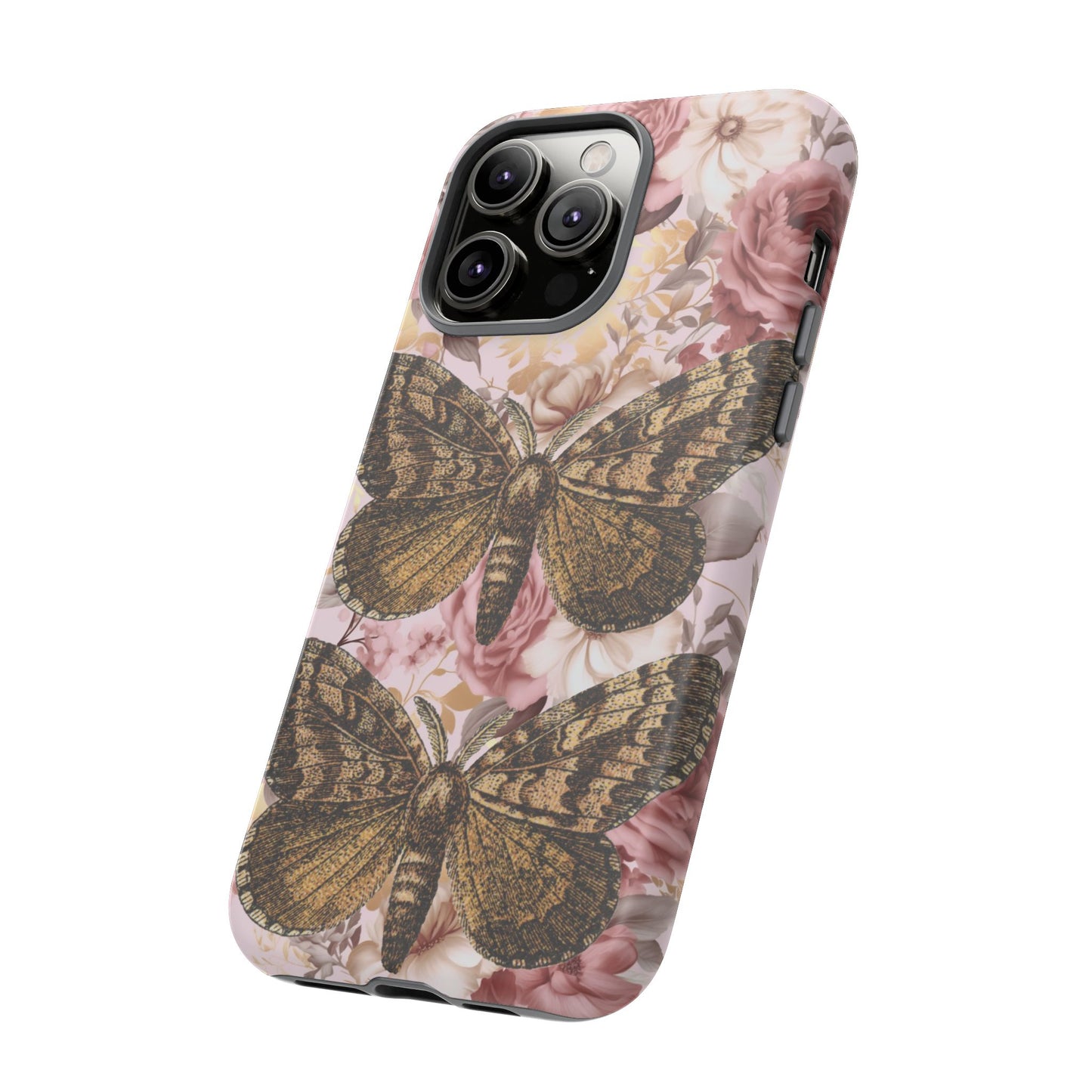 Vintage Butterfly Design Tough Phone Cases - iPhone, Samsung Galaxy, and Google Pixel