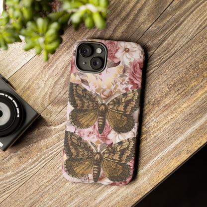 Vintage Butterfly Design Tough Phone Cases - iPhone, Samsung Galaxy, and Google Pixel