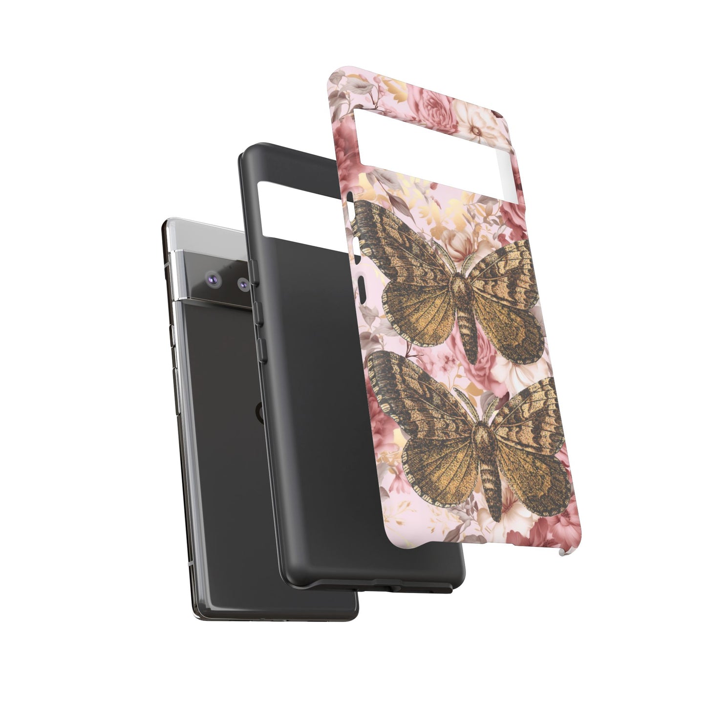 Vintage Butterfly Design Tough Phone Cases - iPhone, Samsung Galaxy, and Google Pixel