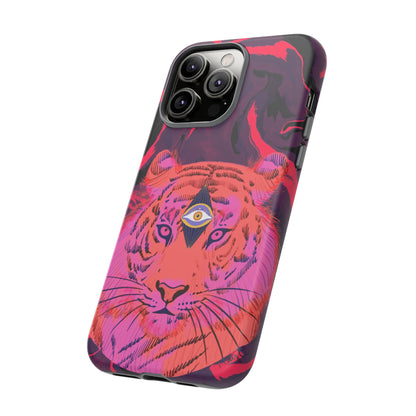 Third-Eye Cosmic Tiger iPhone Tough Case Design