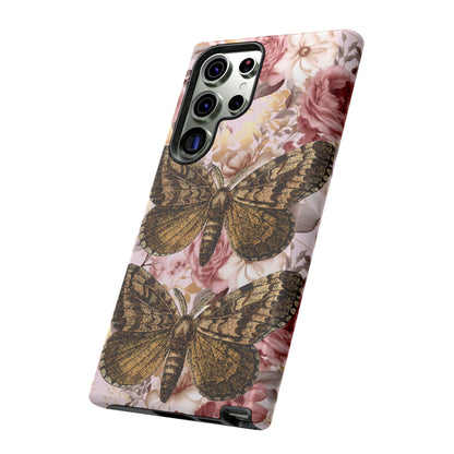 Vintage Butterfly Design Tough Phone Cases - iPhone, Samsung Galaxy, and Google Pixel