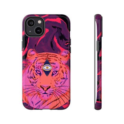 Third-Eye Cosmic Tiger iPhone Tough Case Design