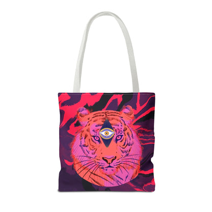 Third Eye Cosmic Tiger Tote Bag – Stylish & Unique