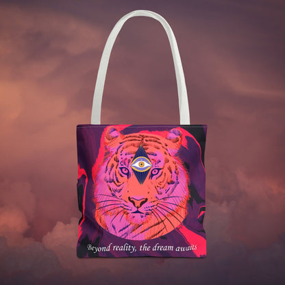 Third Eye Cosmic Tiger Tote Bag – Stylish & Unique