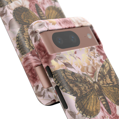 Vintage Butterfly Design Tough Phone Cases - iPhone, Samsung Galaxy, and Google Pixel