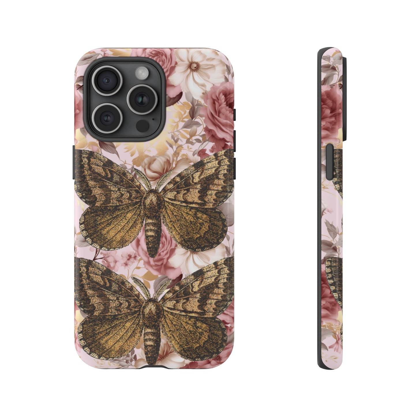 Vintage Butterfly Design Tough Phone Cases - iPhone, Samsung Galaxy, and Google Pixel