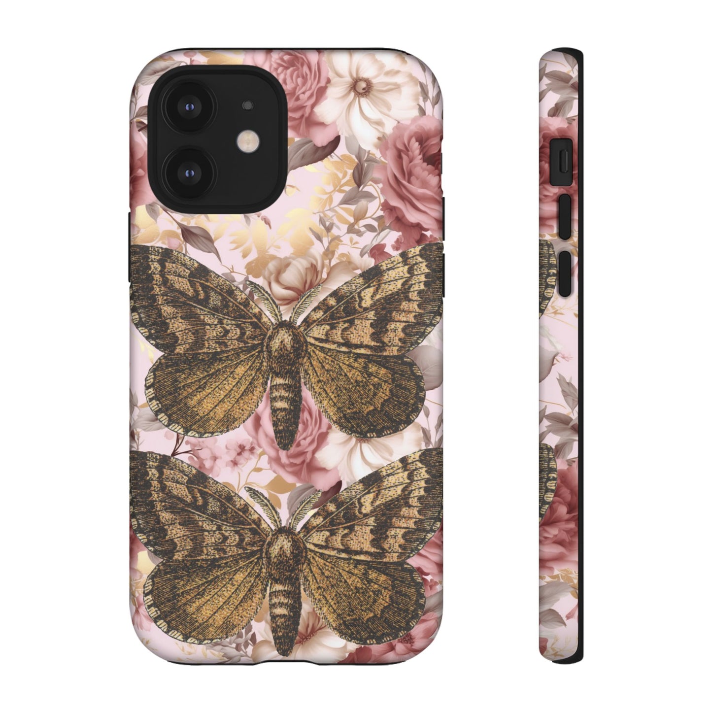 Vintage Butterfly Design Tough Phone Cases - iPhone, Samsung Galaxy, and Google Pixel