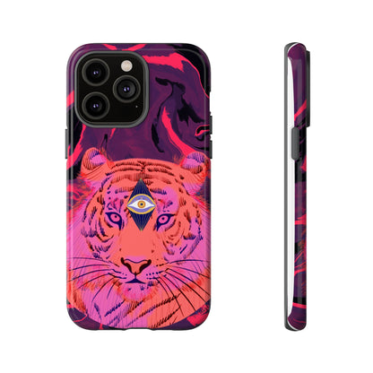 Third-Eye Cosmic Tiger iPhone Tough Case Design