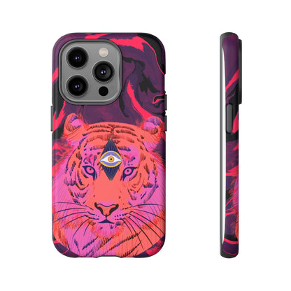 Third-Eye Cosmic Tiger iPhone Tough Case Design