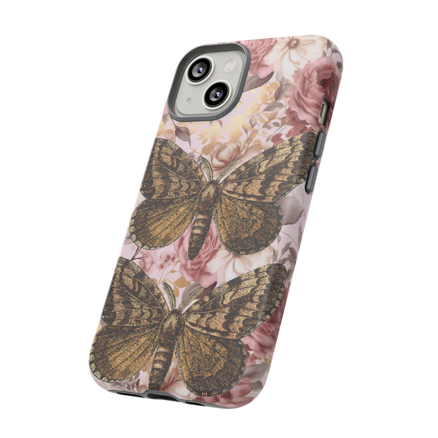 Vintage Butterfly Design Tough Phone Cases - iPhone, Samsung Galaxy, and Google Pixel