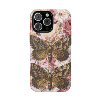 Vintage Butterfly Design Tough Phone Cases - iPhone, Samsung Galaxy, and Google Pixel