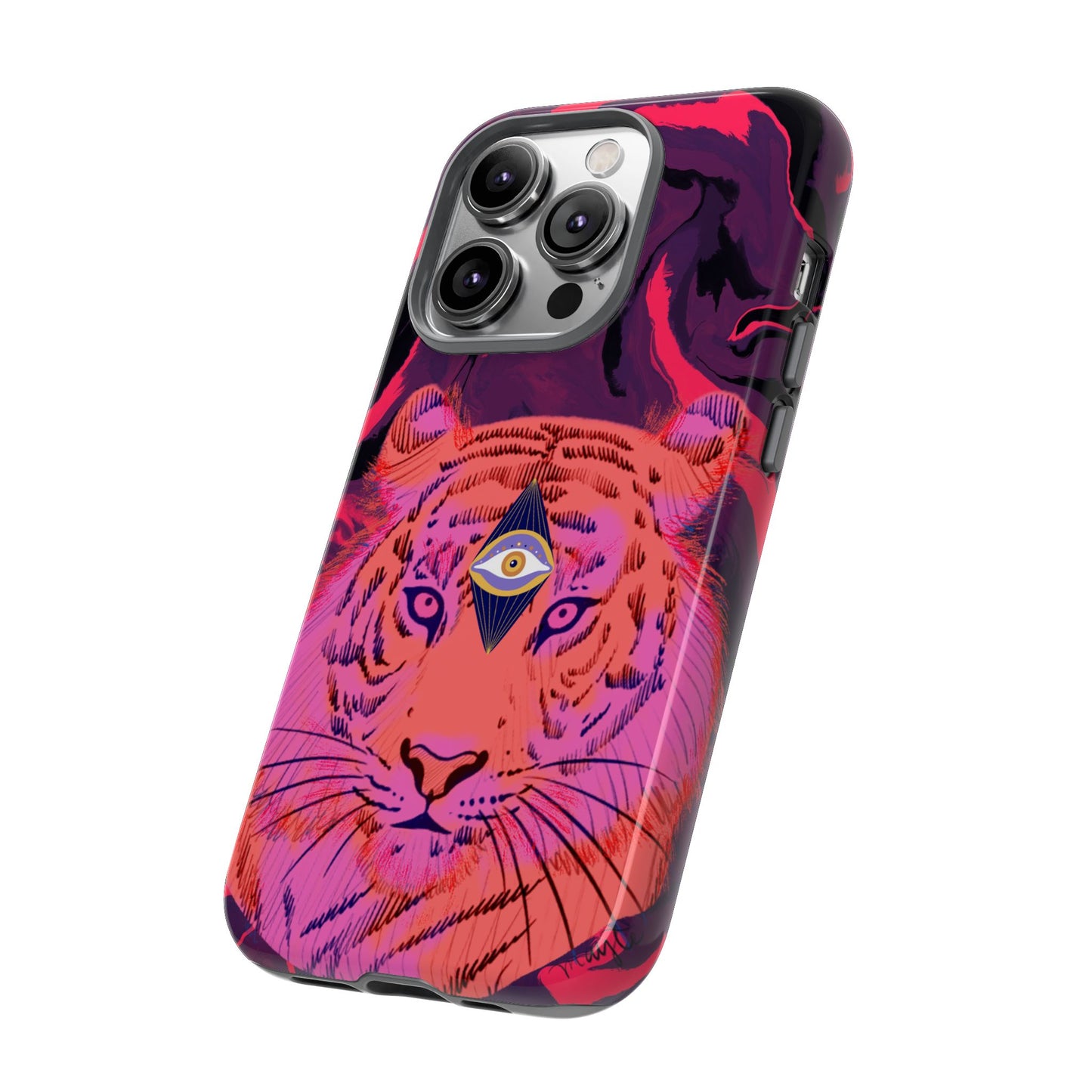 Third-Eye Cosmic Tiger iPhone Tough Case Design