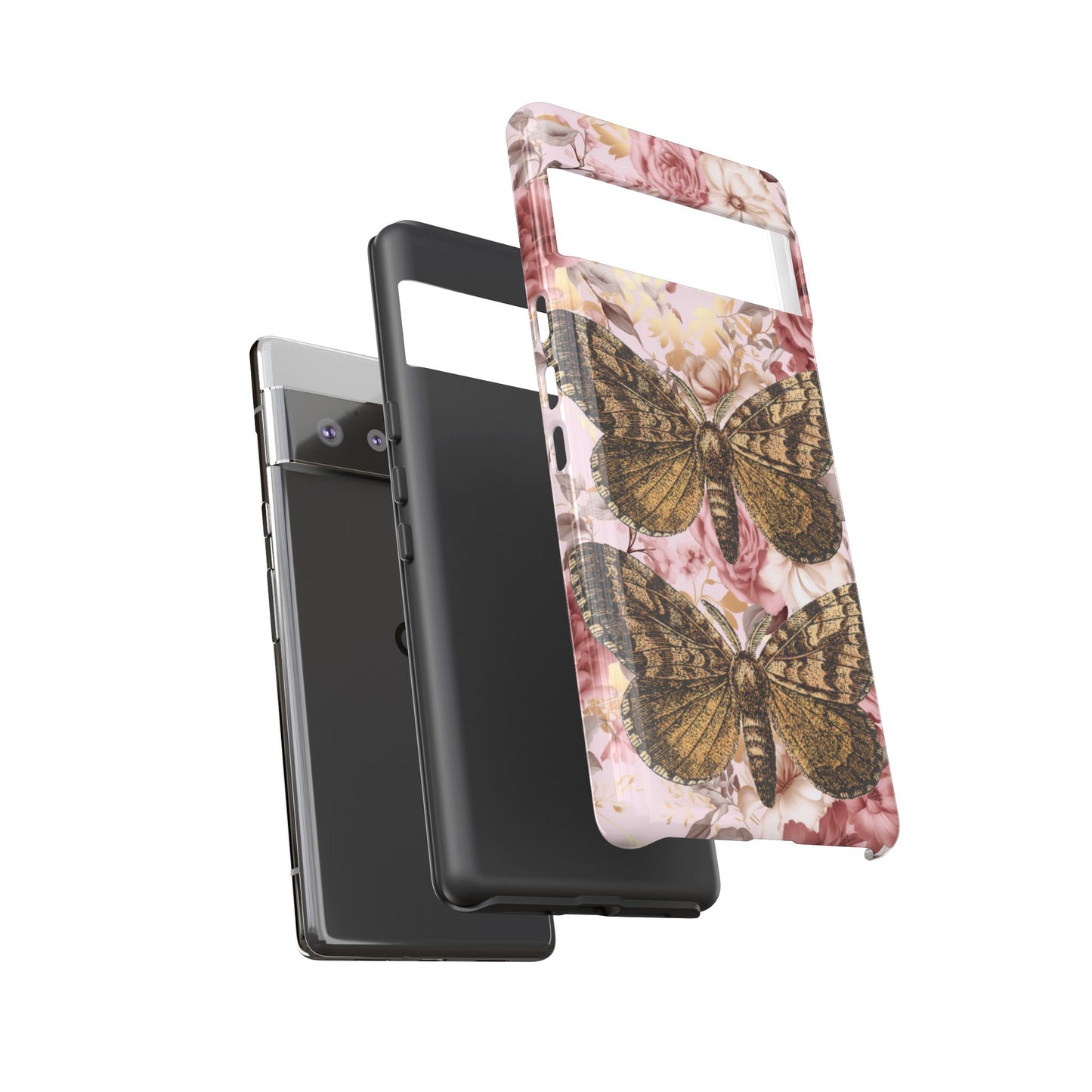 Vintage Butterfly Design Tough Phone Cases - iPhone, Samsung Galaxy, and Google Pixel