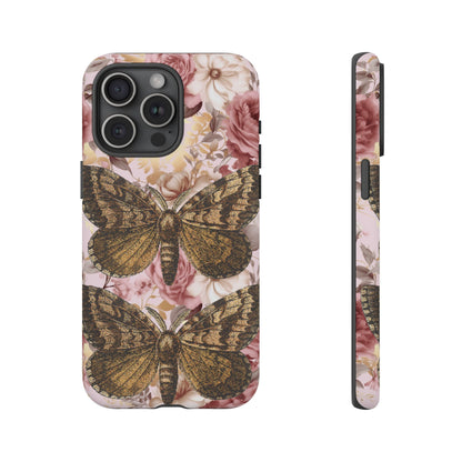 Vintage Butterfly Design Tough Phone Cases - iPhone, Samsung Galaxy, and Google Pixel