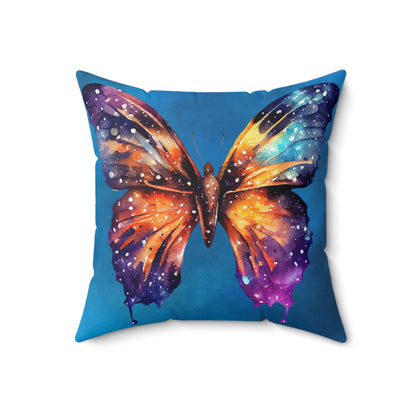 Tranquil and Transformative Butterfly Design Square Pillow - Double Sided Print - Variety of Sizes