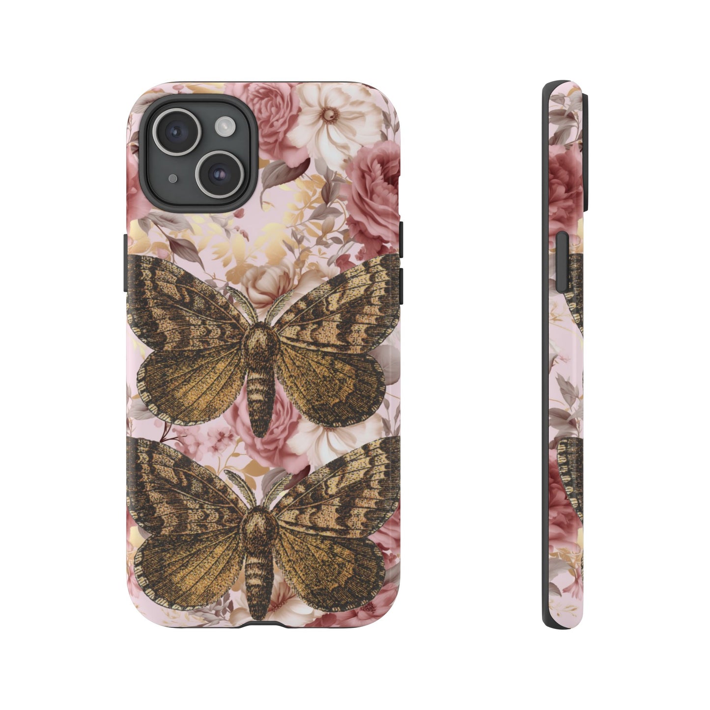 Vintage Butterfly Design Tough Phone Cases - iPhone, Samsung Galaxy, and Google Pixel