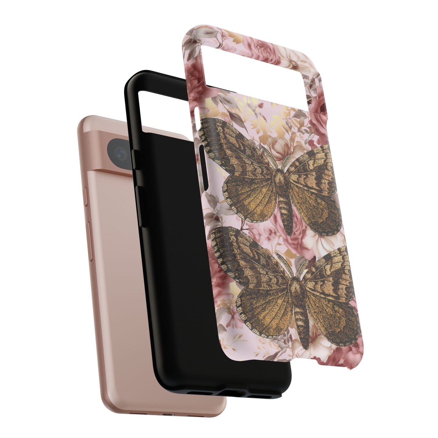 Vintage Butterfly Design Tough Phone Cases - iPhone, Samsung Galaxy, and Google Pixel