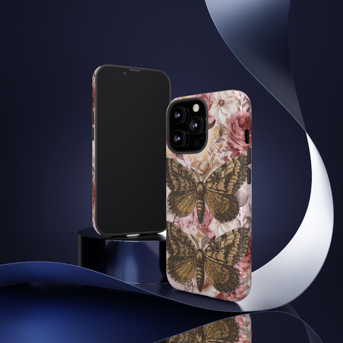 Vintage Butterfly Design Tough Phone Cases - iPhone, Samsung Galaxy, and Google Pixel