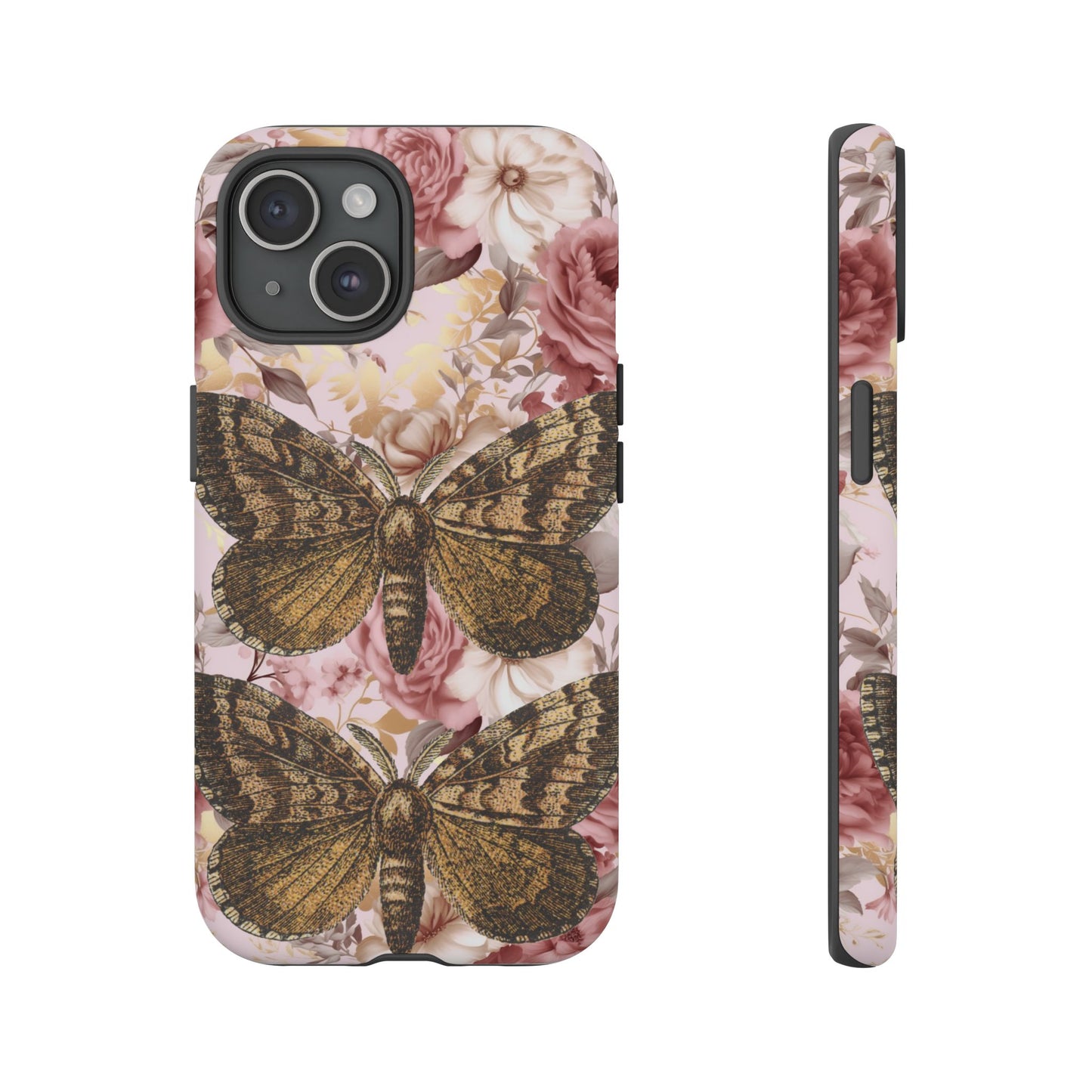 Vintage Butterfly Design Tough Phone Cases - iPhone, Samsung Galaxy, and Google Pixel