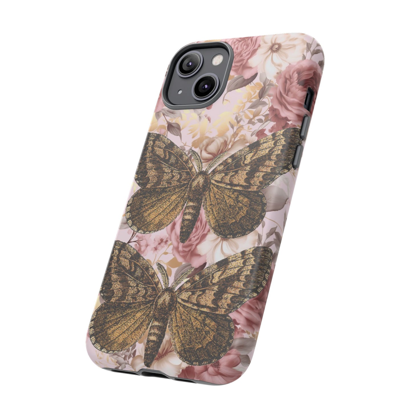 Vintage Butterfly Design Tough Phone Cases - iPhone, Samsung Galaxy, and Google Pixel