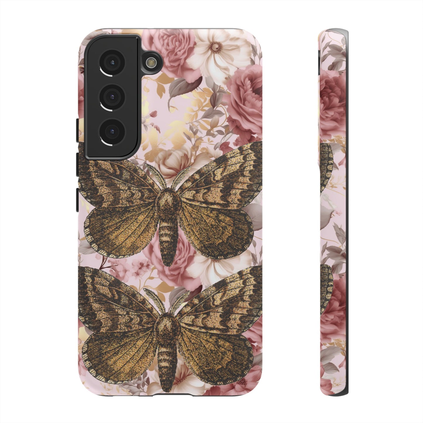 Vintage Butterfly Design Tough Phone Cases - iPhone, Samsung Galaxy, and Google Pixel