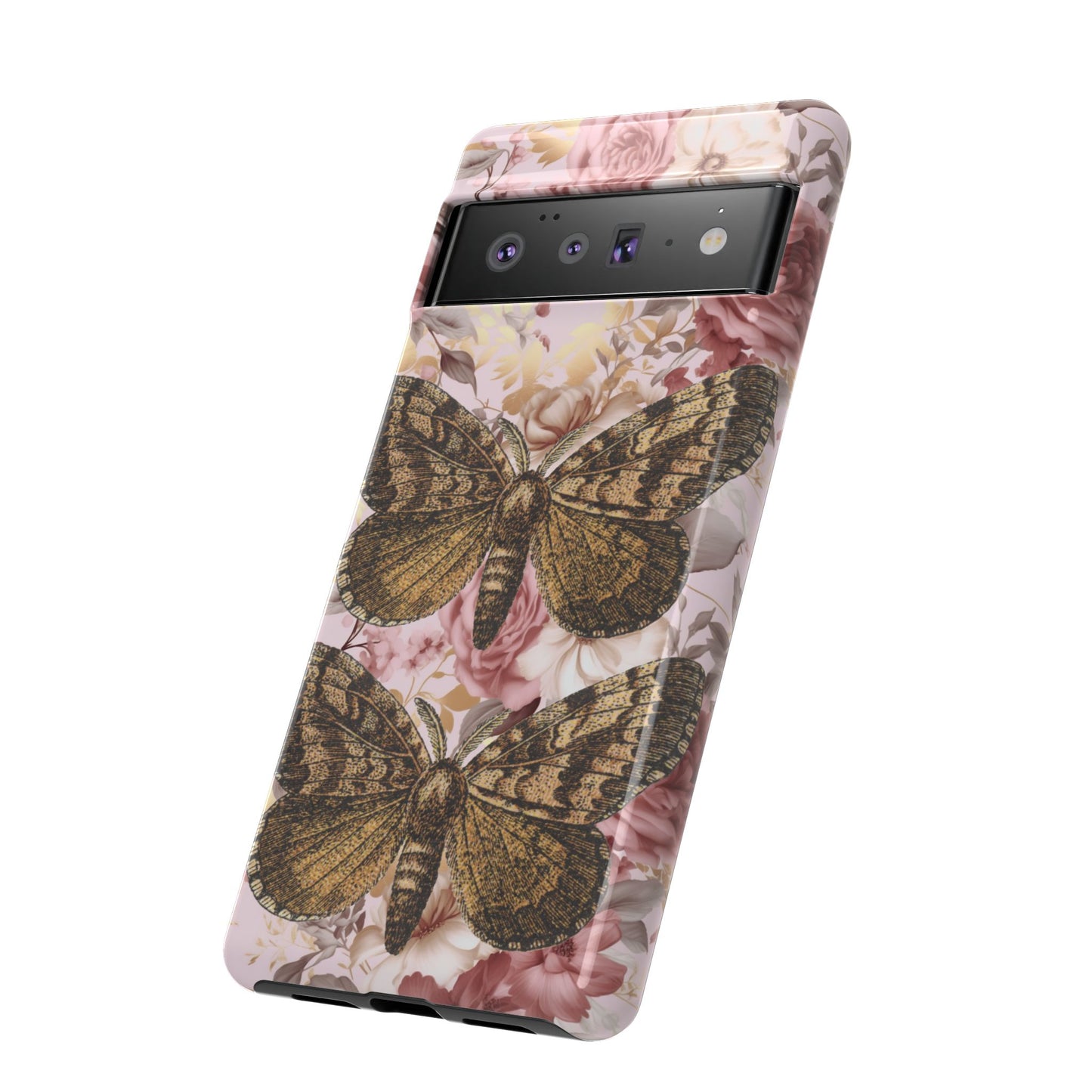 Vintage Butterfly Design Tough Phone Cases - iPhone, Samsung Galaxy, and Google Pixel