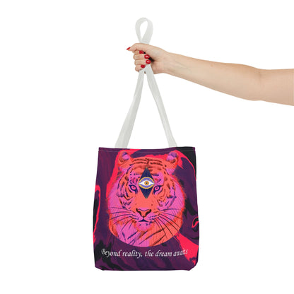 Third Eye Cosmic Tiger Tote Bag – Stylish & Unique