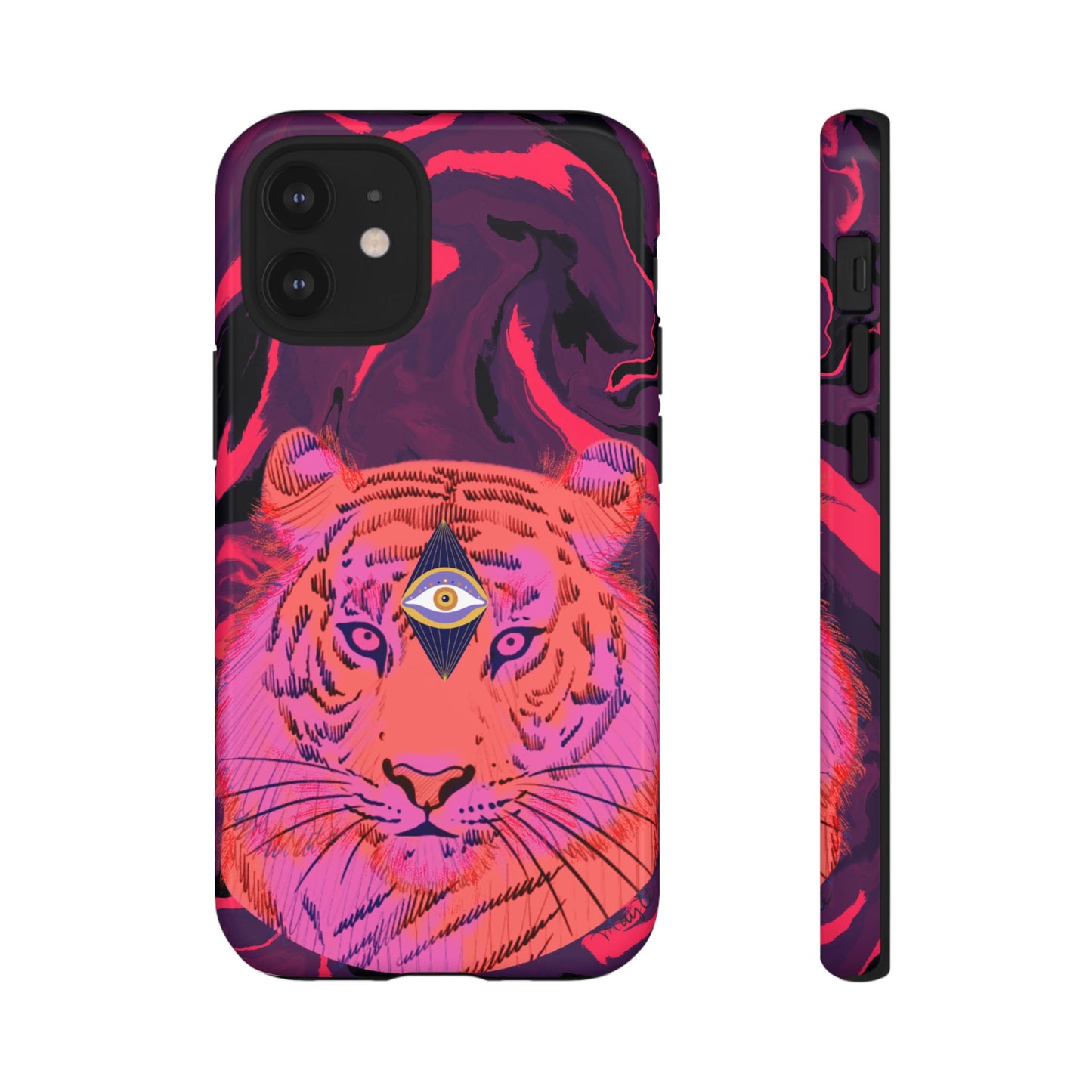 Third-Eye Cosmic Tiger iPhone Tough Case Design