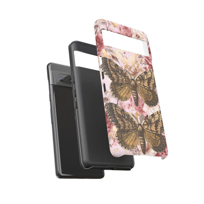 Vintage Butterfly Design Tough Phone Cases - iPhone, Samsung Galaxy, and Google Pixel