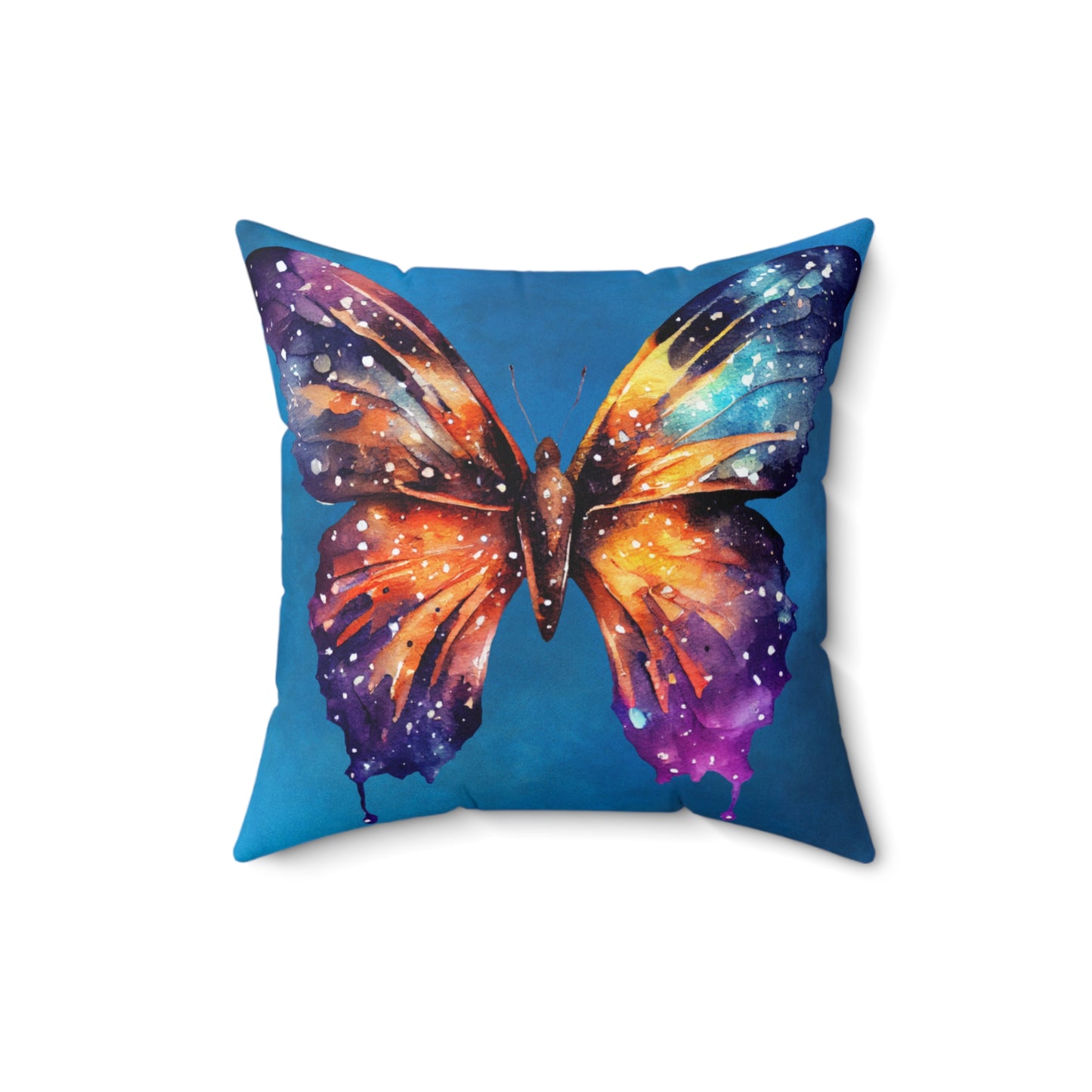 Tranquil and Transformative Butterfly Design Square Pillow - Double Sided Print - Variety of Sizes