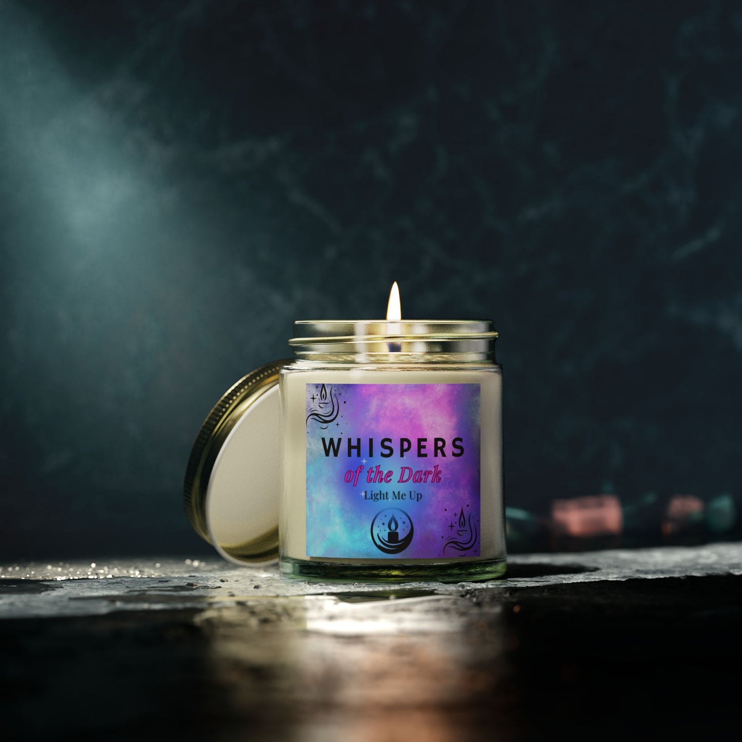 Whispers of the Dark Candle - Enchanting Scented Candle to Light Up Your Space" (4oz)