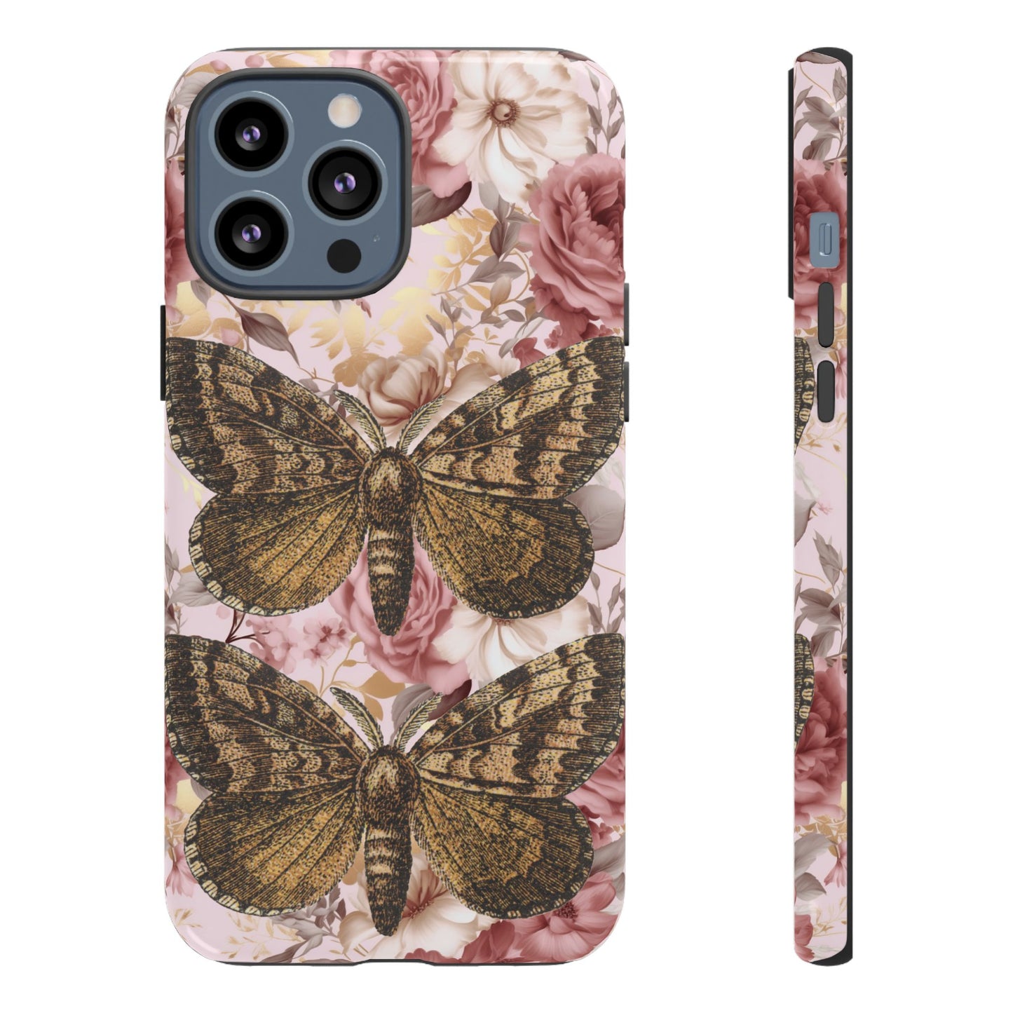 Vintage Butterfly Design Tough Phone Cases - iPhone, Samsung Galaxy, and Google Pixel