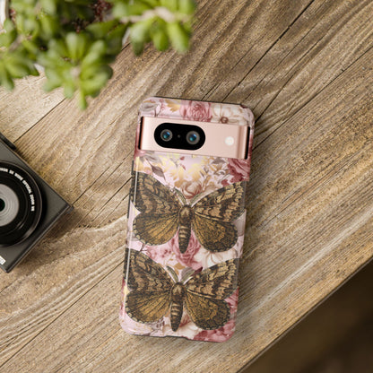 Vintage Butterfly Design Tough Phone Cases - iPhone, Samsung Galaxy, and Google Pixel