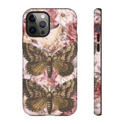 Vintage Butterfly Design Tough Phone Cases - iPhone, Samsung Galaxy, and Google Pixel