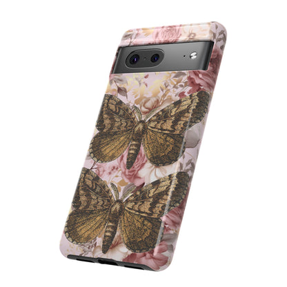 Vintage Butterfly Design Tough Phone Cases - iPhone, Samsung Galaxy, and Google Pixel