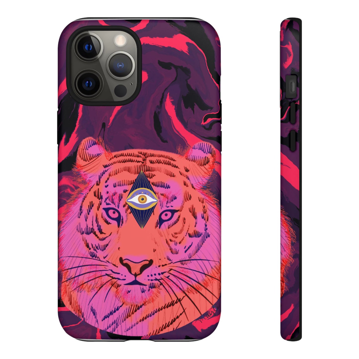 Third-Eye Cosmic Tiger iPhone Tough Case Design