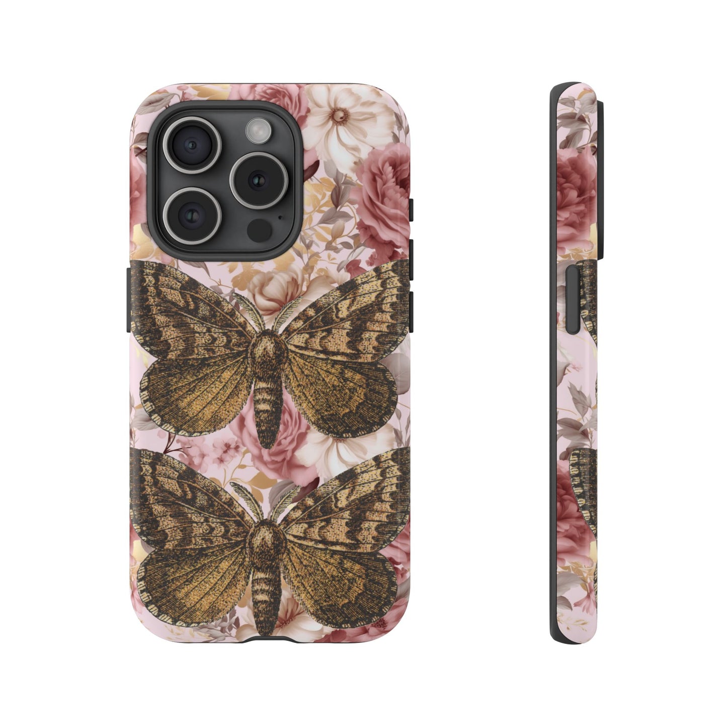 Vintage Butterfly Design Tough Phone Cases - iPhone, Samsung Galaxy, and Google Pixel