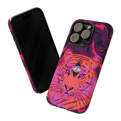 Third-Eye Cosmic Tiger iPhone Tough Case Design