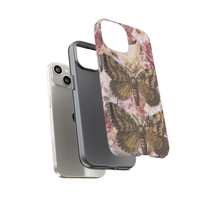 Vintage Butterfly Design Tough Phone Cases - iPhone, Samsung Galaxy, and Google Pixel