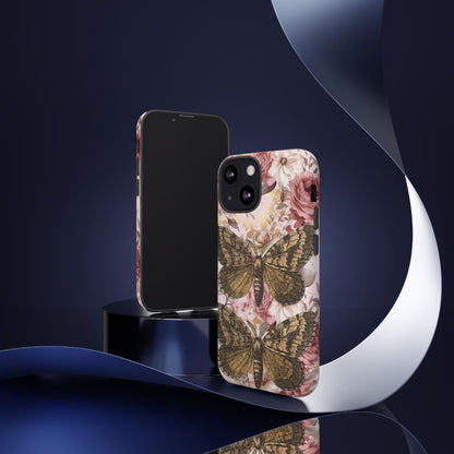 Vintage Butterfly Design Tough Phone Cases - iPhone, Samsung Galaxy, and Google Pixel