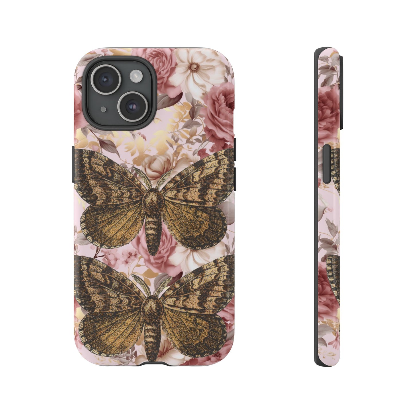 Vintage Butterfly Design Tough Phone Cases - iPhone, Samsung Galaxy, and Google Pixel