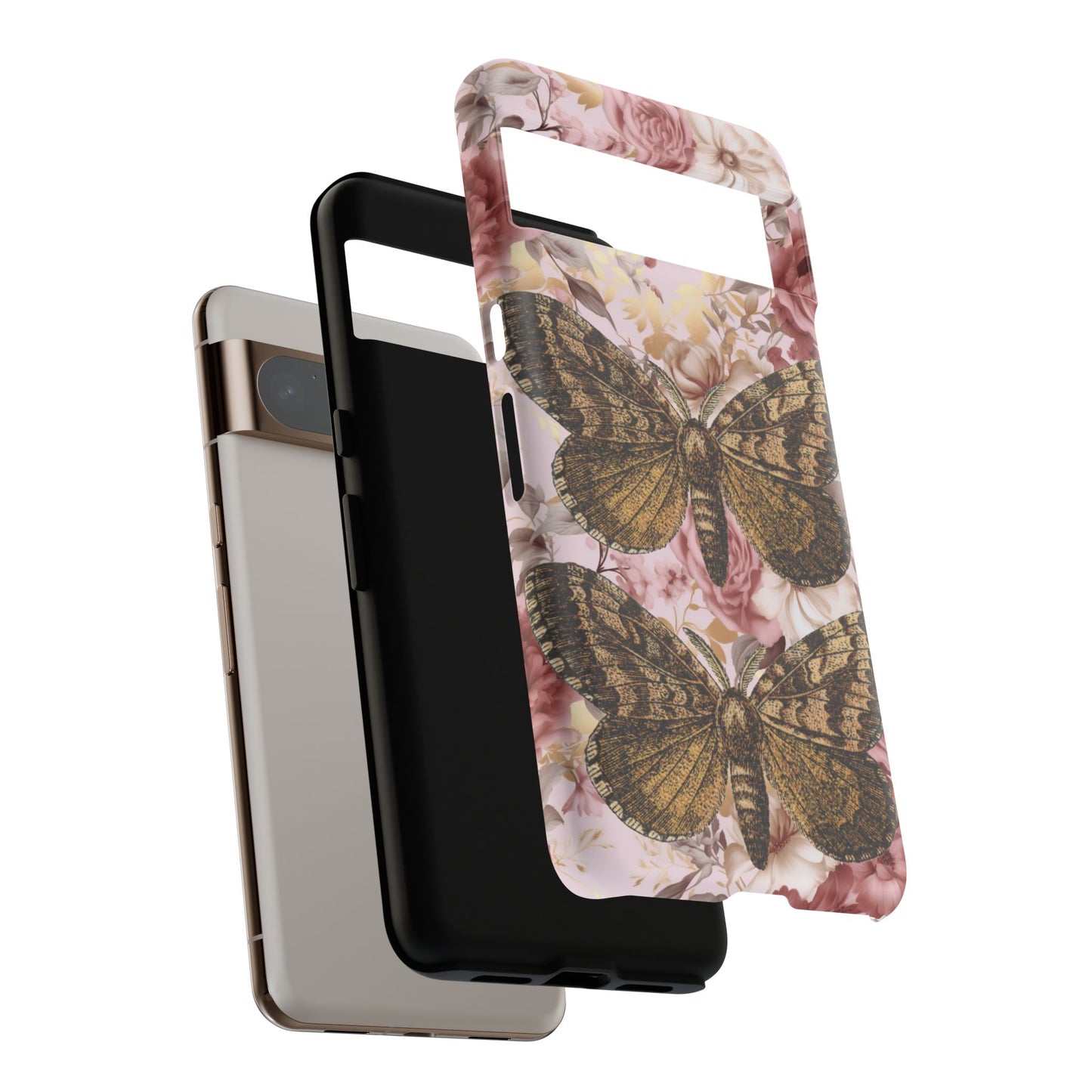 Vintage Butterfly Design Tough Phone Cases - iPhone, Samsung Galaxy, and Google Pixel